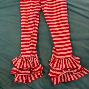 Mustard Pie leggings red and white